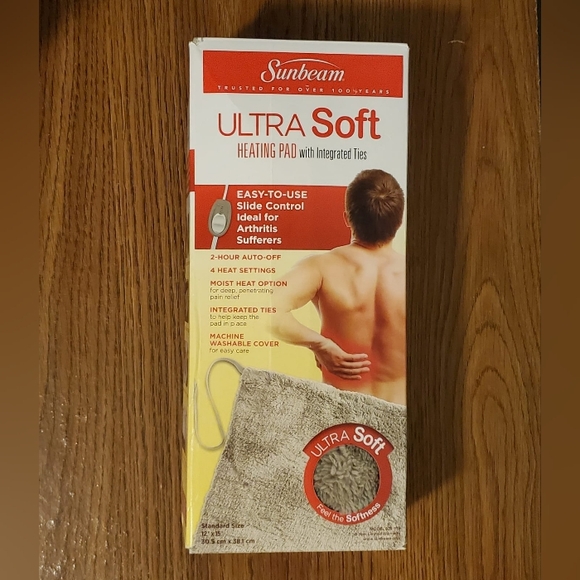 Sunbeam, Ultra Soft Heating Pad with 4 heat settings. New In Box - Picture 1 of 16